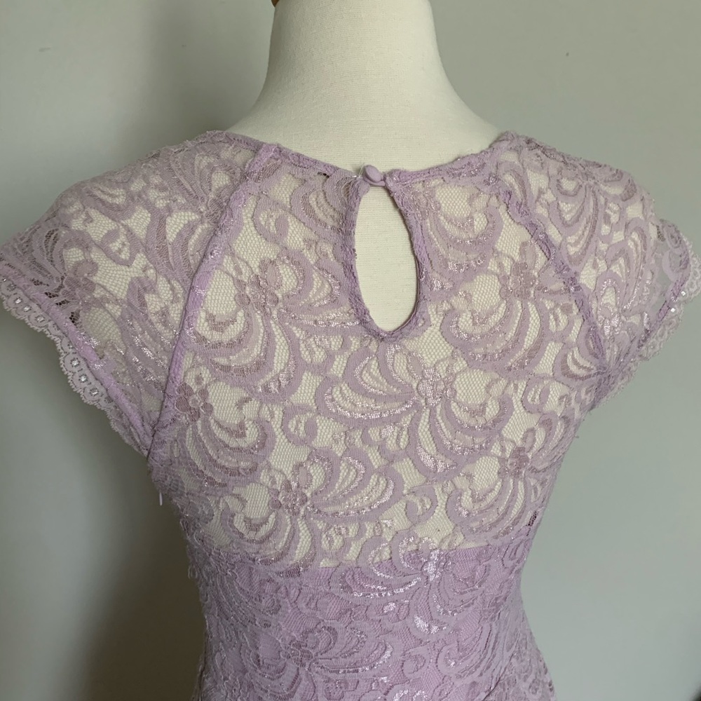 Free People Lilac Lace Dress - Picture 5 of 8